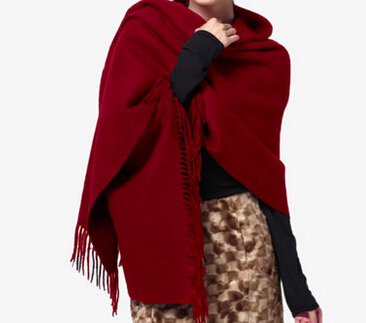 加厚羊毛围巾大披肩图3