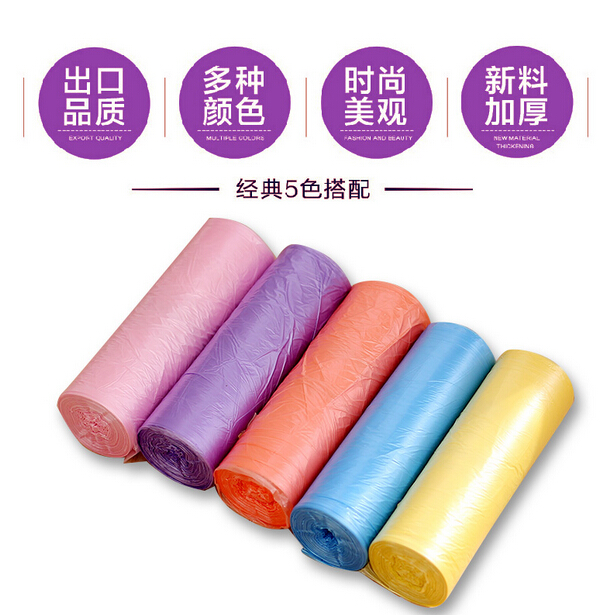中号垃圾袋加厚点断式一次性家用厨房黑色塑料袋图2