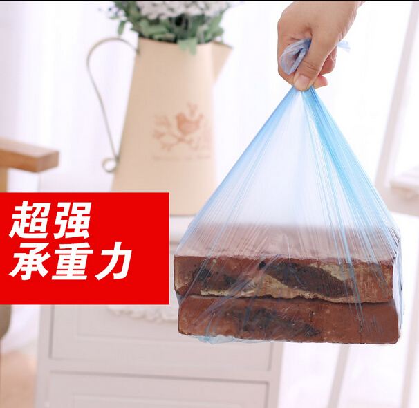 中号垃圾袋加厚点断式一次性家用厨房黑色塑料袋图3