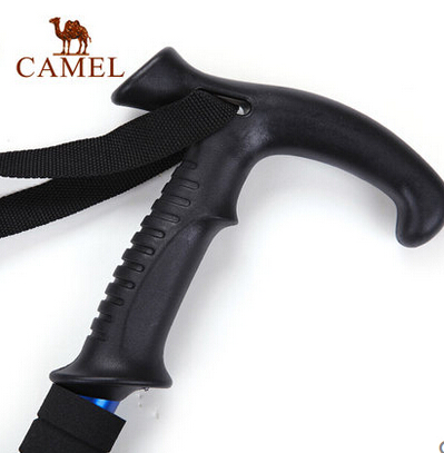 CAMEL骆驼户外登山杖徒步T型4节伸缩超轻登山拐杖图2