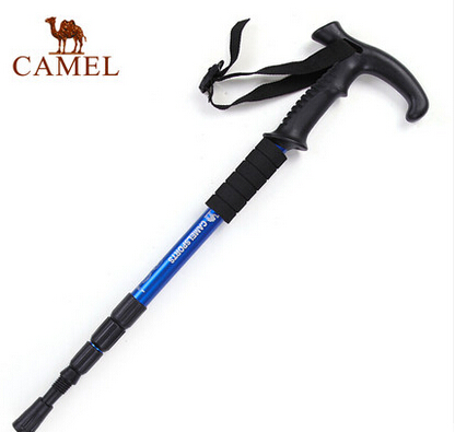 CAMEL骆驼户外登山杖徒步T型4节伸缩超轻登山拐杖图3