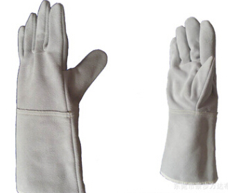 优质羊皮手套 全掌 柔软 耐磨 防护 电焊 劳保手套图3