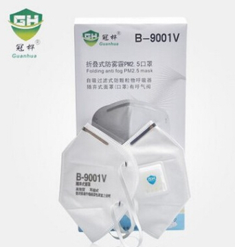 防尘口罩防PM2.5雾霾折叠式带呼吸阀工业粉尘颗粒物防护图2