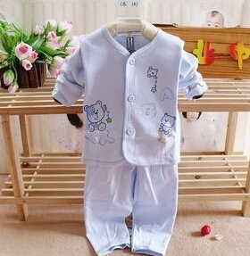 婴幼儿纯棉内衣套装 新生儿衣服秋冬 初生婴儿内衣图2