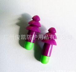 双色蘑菇型可水洗防水防噪音耳塞图2