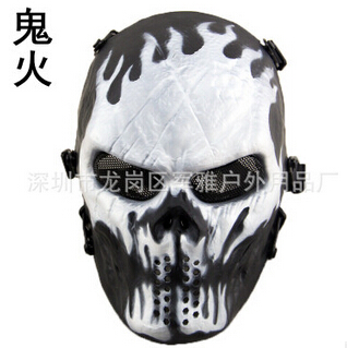 酋长M06新品骷髅全脸防护面具 野战装备图2