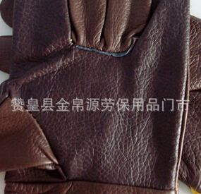 深色司机牛皮手套 电焊手套图2