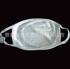 三层纯棉口罩 防尘防护白色卫生口罩图2