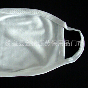 三层纯棉口罩 防尘防护白色卫生口罩图3