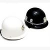 白色钢盔PC野战防暴头盔安全帽巡逻防护盔