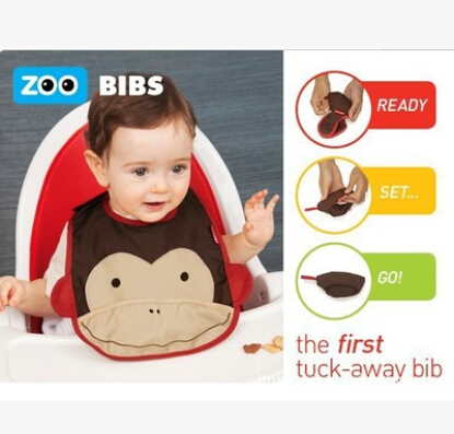 美国动物园总动员婴幼儿防水围兜宝宝围嘴口水巾
