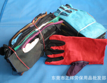 杂色布手套 牛仔布手套 劳保手套图2