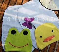 千趣会绣花汗垫 吸汗巾 四层 精纺纱布加大码24*31图2
