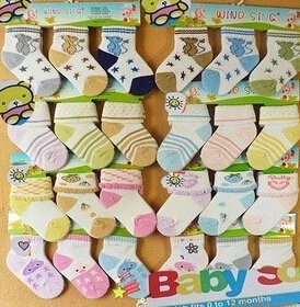 外贸0-6月婴儿袜新生宝宝棉袜子