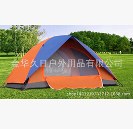 登山露营帐篷户外用品3-4人防雨多人双层野外野营装备图2