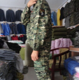 男女式迷彩套装丛林迷彩服工作服厂服工地户外军训练多款图2