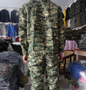 男女式迷彩套装丛林迷彩服工作服厂服工地户外军训练多款图3