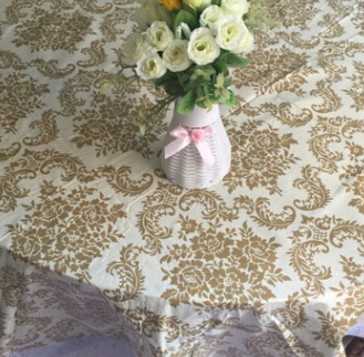 贴棉无纺布圆桌布台布批发零售圆台布防水防烫防油家用桌垫桌布图2