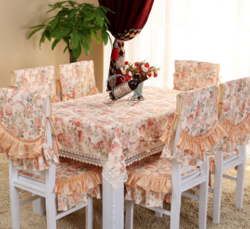新款餐椅垫餐椅套盛世玫瑰系列提花印花餐桌椅套图3