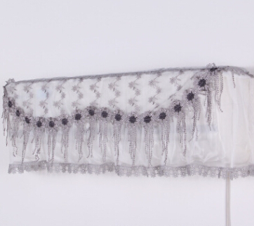 欧式罗纱蕾丝家用挂式空调罩防尘罩蕾丝面料图2