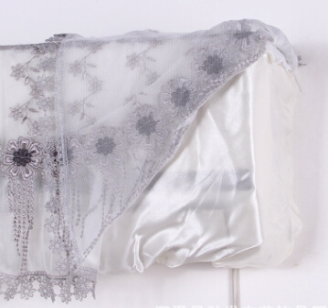 欧式罗纱蕾丝家用挂式空调罩防尘罩蕾丝面料图3