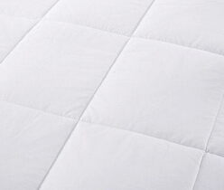 纯棉白色酒店被子 宾馆全棉羽丝绒单双人春秋被芯 床上用品图2