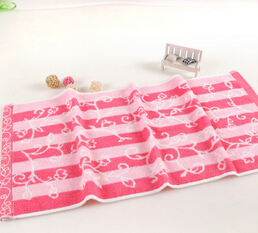 毛巾厂家直销 纯棉32股提花竖条加厚毛巾 超强吸水面巾图2