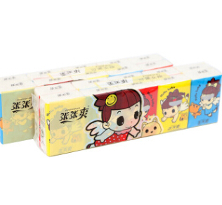 张张爽可爱女孩手帕纸 便携式面巾纸三层图2