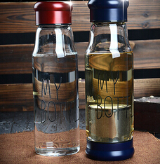 骑士杯my bottle耐高温玻璃杯 透明带茶漏高鹏硅水杯图2