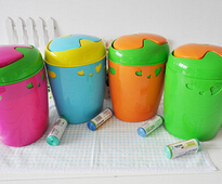 厂家直销批发家用大号爱心塑料垃圾桶杂物垃圾桶筒塑料收纳礼品