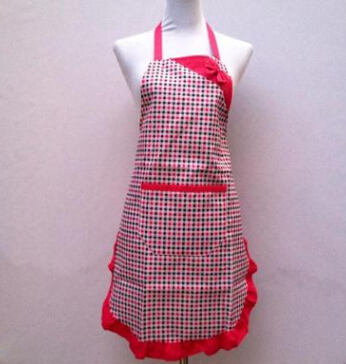 厂家生产直销玫瑰花花边韩版围裙防水围裙 创意围裙定做图3