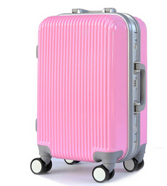 爆款新品质高档经典情侣款PC铝框拉杆箱 旅行登机行李箱