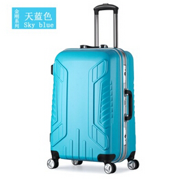 铝框拉杆箱万向轮24/20/28寸行李箱纯PC男女旅行箱图2