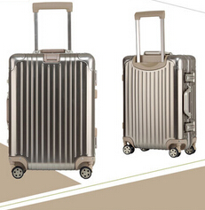 纯色简约防滑拉杆箱 男女通用旅行箱 时尚新款高档全铝行李箱