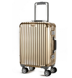 纯色简约防滑拉杆箱 男女通用旅行箱 时尚新款高档全铝行李箱图2