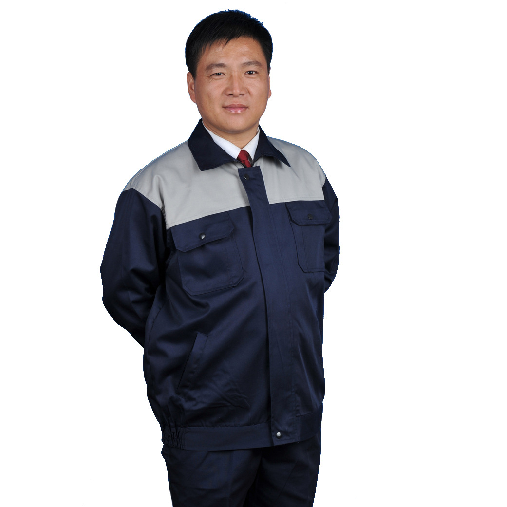 北京销售工作服长袖男上衣春秋新款电焊机修劳保服工装夹克