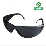 梅思安防冲击防刮擦安全眼镜原装MSA正品黑色护目镜