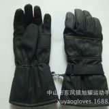 订制PU黑色滑雪运动保暖运动亚拉绒保暖手套骑行手套男女手套
