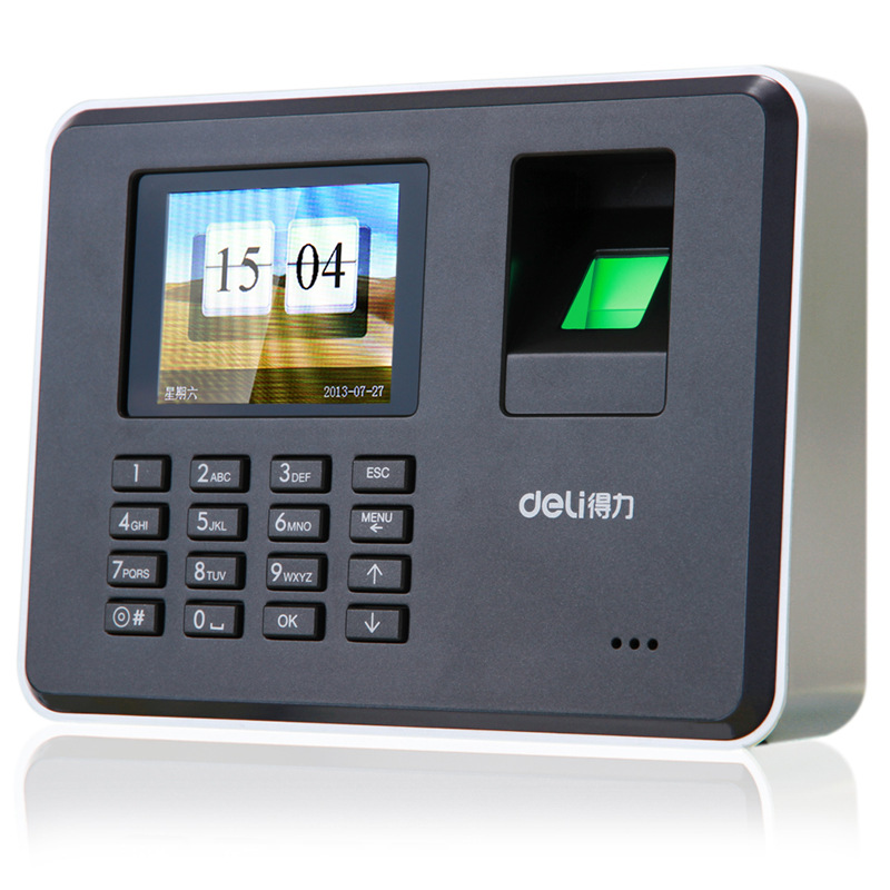 Deli办公用品 得力指纹考勤机3947 2000枚指纹机图1
