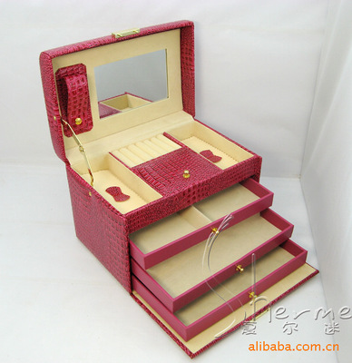 供应首饰盒珠宝盒收纳盒珠宝箱珠宝盒工具箱制定箱