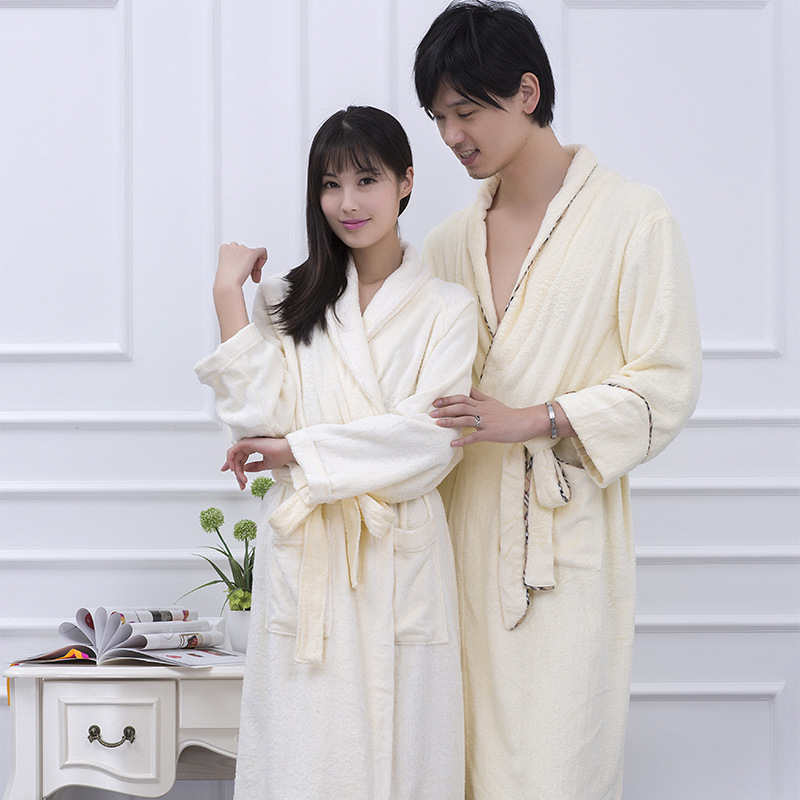 豪华高品质竹纤维浴袍 五星级酒店浴袍 可定制全棉浴袍