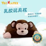 泰国正品TKC儿童纯天然乳胶枕头枕颈椎枕护颈保健枕猴子卡通枕