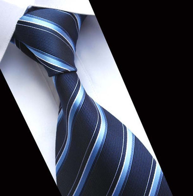 2017时尚色织南韩丝领带男士正装领带 商务领带漂亮条纹领带