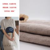 纯雨露麻 纯亚麻染色布 雨露麻布 天然色 双雨露色 亚麻桌布