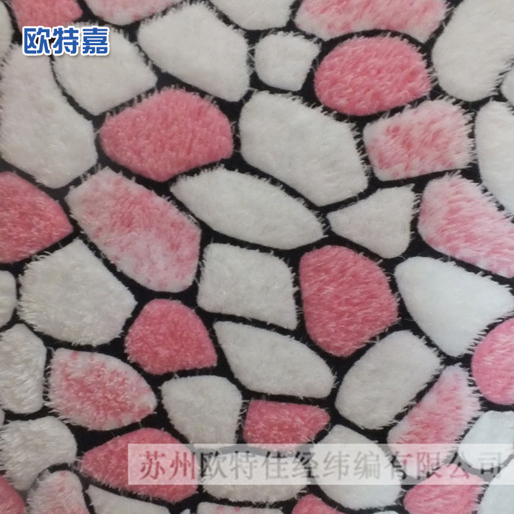 厂家直销绒布印花珊瑚绒 立体胶印经纬编珊瑚绒面料