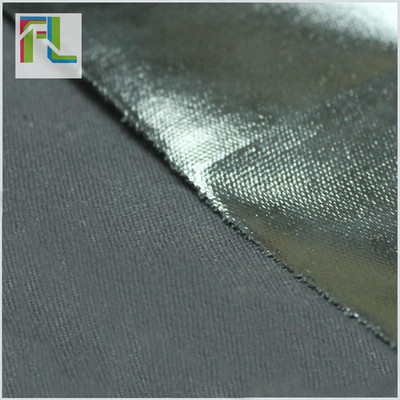 12安黑色全棉帆布环保PVC涂层布亮面布料防水箱包布面料定制