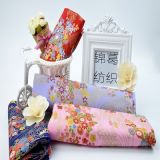 纯棉烫金印花布日式和风面料樱花日本棉布服装旗袍面料