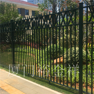 公园工艺护栏小区铁艺锌钢围栏、别墅区庭院护栏锌钢围栏阳台围栏