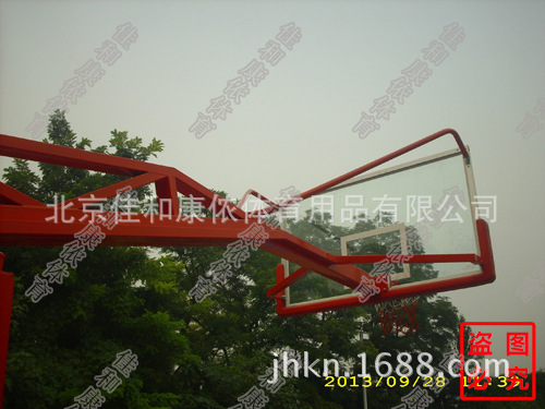JHKN-1006仿液压篮球架 移动式、比赛、平箱篮球架图2