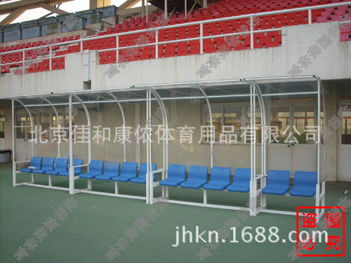 JHKN-4048足球裁判防护棚阳光板耐力板四六座球员休息棚图3